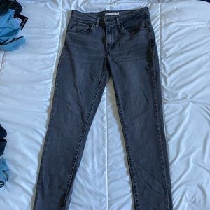 Levi’s Dark Gray High-rise Skinny Jeans